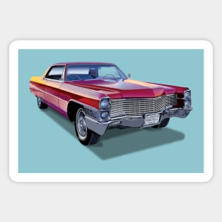 1965 Cadillac Coupe DeVille Classic Car Magnet